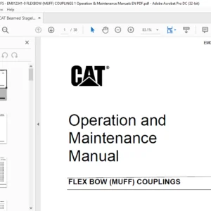 CAT beamed stageloader FLEX BOW (MUFF) COUPLINGS Operation and Maintenance Manual  - PDF DOWNLOAD