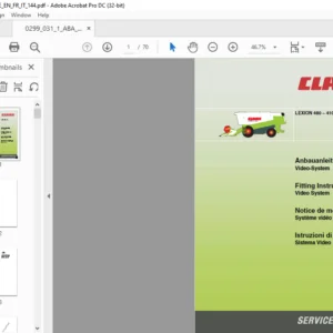 CLAAS LEXION 480 – 410 Fitting Instructions Manual DE_EN_FR_IT - PDF DOWNLOAD