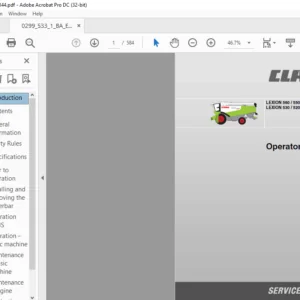 CLAAS LEXION 560 550 MONTANA LEXION 530 520 MONTANA Operator's Manual - PDF DOWNLOAD