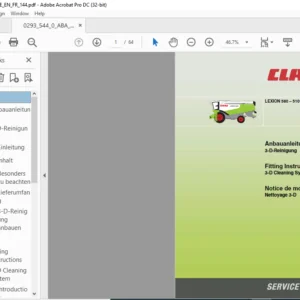 CLAAS LEXION 580 – 510 Fitting Instructions Manual DE_EN_FR - PDF DOWNLOAD