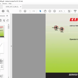 CLAAS LINER 650 TWIN Operator's Manual - PDF DOWNLOAD