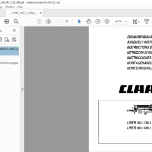 CLAAS LINER 780 780 L LINER 680 680 L Assembly Instructions Manual - PDF DOWNLOAD