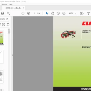 CLAAS LINER 880 Profil LINER 880 L Operator's Manual - PDF DOWNLOAD
