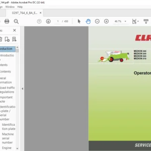 CLAAS MEDION 340 MEDION 330 MEDION 320 MEDION 310 Operator's Manual - PDF DOWNLOAD
