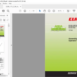 CLAAS RU 600 CONTOUR RU 600 AUTO-CONTOUR RU 600 XTRA TYP 661 Operator's Manual - PDF DOWNLOAD