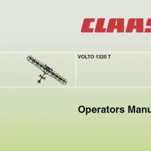 CLAAS VOLTO 1320 T Operators Manual - PDF DOWNLOAD