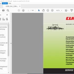 CLAAS VOLTO 870 T 770 T Assembly instructions Manual - PDF DOWNLOAD