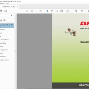 CLASS LINER 1550 PROFIL Operator's Manual - PDF DOWNLOAD