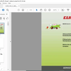CLASS MEDION 340-310 Warning Beacon Fitting Instructions Manual DE_EN_FR