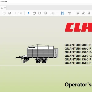 CLASS QUANTUM 6800 P 6500 P 5500 P-18 P-16 5500 GT 5500 P 4500 P Operator's Manual