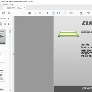 CLASS RAKE UP P420 LEXION RAKE UP P420 MEDION MEGA Set-Up Instructions Manual EN_US_RU
