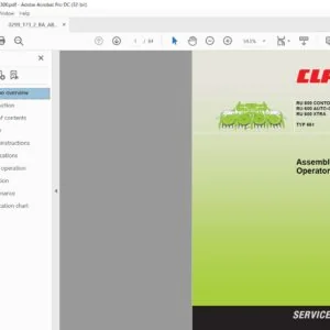 CLASS RU 600 CONTOUR RU 600 AUTO-CONTOUR RU 600 XTRA TYP 661 Operator's Manual