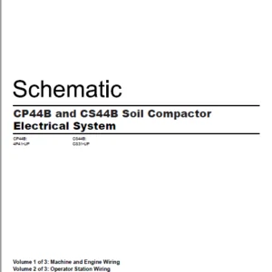 EN CAT Paving Compactor CP44B and CS44B Soil Compactor  Electric Schematic Manual - PDF DOWNLOAD