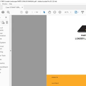 Case 570MXT SERIES 3 TIER 3 Loader Landscaper Parts Catalog Manual - PDF DOWNLOAD