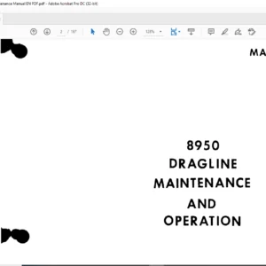 Cat Dragline 8950 Dragline Operation & Maintenance Manual - PDF DOWNLOAD