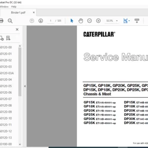 Caterpillar DP15K DP18K DP20K DP25K DP30K DP35K Service Manual - PDF DOWNLOAD