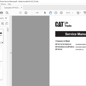 Caterpillar EP14CA Lift Trucks Service Manual - PDF DOWNLOAD