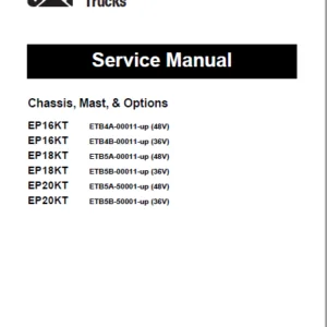 Caterpillar EP16KT Lift Trucks Service Manuals - PDF DOWNLOAD