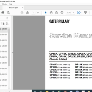 Caterpillar GP15K GP18K GP20K GP25K GP30K GP35K Service Manual - PDF DOWNLOAD
