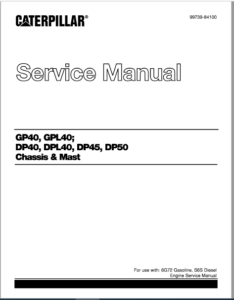 Caterpillar GPL40 Lift Trucks Service Manuals - PDF DOWNLOAD ...