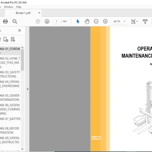 Caterpillar NRM20N2 NRM25N2 Lift Trucks Service, Operation & Maintenance Manuals - PDF DOWNLOAD