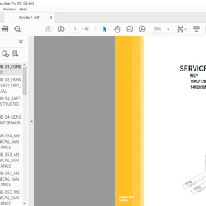 Caterpillar NSP14N2 Lift Trucks Service Manual + Operation & Maintenance Manual - PDF DOWNLOAD