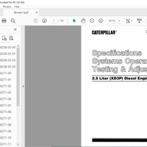 Caterpillar V25D Disassembly & Assembly Manual - PDF DOWNLOAD