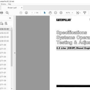 Caterpillar V30D Disassembly & Assembly Manual - PDF DOWNLOAD