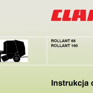 Claas Baler Rollant 66 Rollant 160 Instrukcja obsługi - PDF DOWNLOAD(POLISH)
