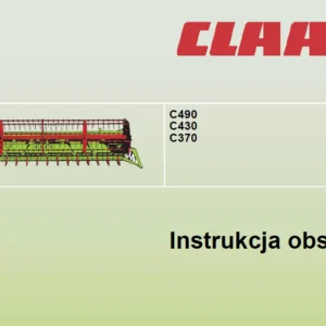 Claas C490 C430 C370 Instrukcja obsługi - PDF DOWNLOAD(POLISH)