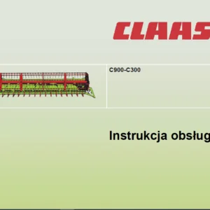 Claas C900-C300 Instrukcja obsługi - PDF DOWNLOAD (POLISH)