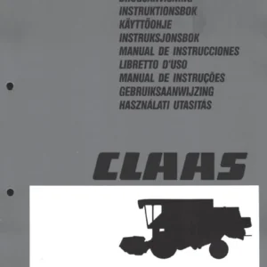 Claas Commandor 228 CS Operator's Manual - PDF DOWNLOAD