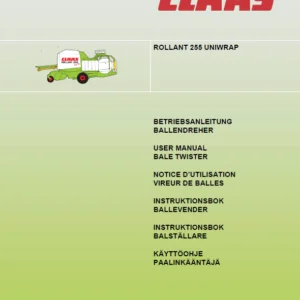 Claas Rollant 255 Uniwrap Baler Twister Manual_FR DE EN RU - PDF DOWNLOAD