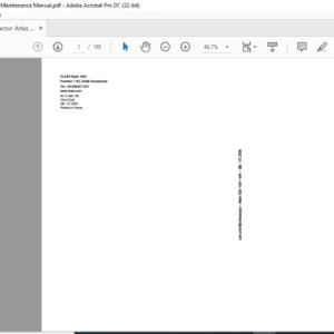 Claas Tractor Atles 926 936 946 Use & Maintenance Manual - PDF DOWNLOAD