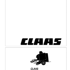 Claas Variant 180 RC Operator's Manual - PDF DOWNLOAD