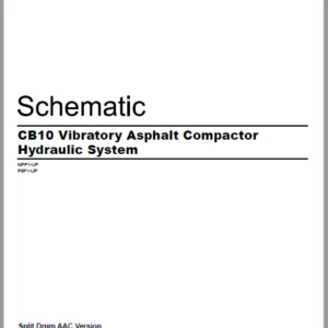 CB10 Vibratory Asphalt Compactor Hydraulic System Schematic Manual - PDF DOWNLOAD