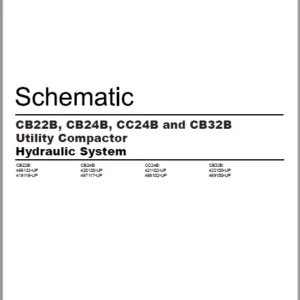 EN CAT CB22B CB24B  CC24B and CB32B Utility Compactor Hydraulic System Schematic Manual - PDF DOWNLOAD