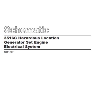 EN CAT Engine - Generator Set  3516C Hazardous Location Electrical System Schematic  Manual - PDF DOWNLOAD