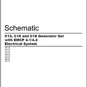 EN CAT Engine - Generator Set C13 C15 C18 EMCP 4.1 4.2 Electrical System Schematic  Manual - PDF DOWNLOAD