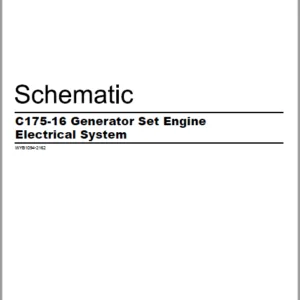 EN CAT Engine - Generator Set C175-16 Electrical System  Schematic Manual - PDF DOWNLOAD