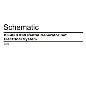 EN CAT Engine - Generator Set C3.4B XQ60 Rental Electrical System  Schematic Manual - PDF DOWNLOAD