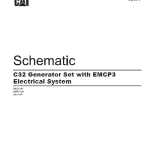 EN CAT Engine - Generator Set C32 EMCP3 Electrical System Schematic  Manual - PDF DOWNLOAD