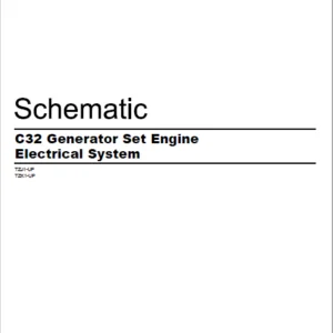 EN CAT Engine - Generator Set C32 Electrical System Schematic Manual - PDF DOWNLOAD