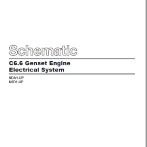 EN CAT Engine - Generator Set C6.6 Electrical System  Schematic Manual – PDF DOWNLOAD