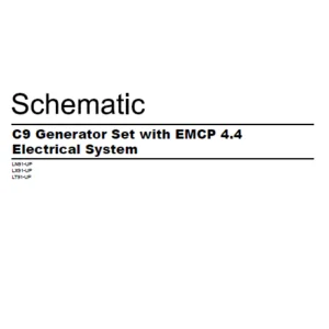 EN CAT Engine - Generator Set C9 EMCP 4.4 Electrical System  Schematic Manual - PDF DOWNLOAD