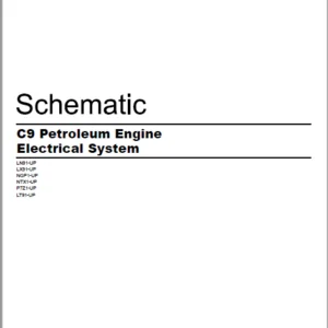 EN CAT Engine - Generator Set C9 Petroleum Engine Electrical System  Schematic Manual - PDF DOWNLOAD