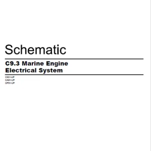 EN CAT Engine - Generator Set C9.3 Marine Engine Electrical System Schematic Manual - PDF DOWNLOAD
