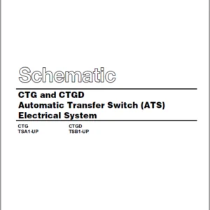 EN CAT Engine - Generator Set CTG CTGD Automatic Transfer Switch ATS Electrical System Schematic Manual - PDF DOWNLOAD