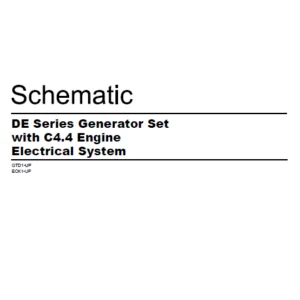 EN CAT Engine – Generator Set C13 C15 C18 EMCP 4.4 Electrical System Schematic Manual – PDF DOWNLOAD