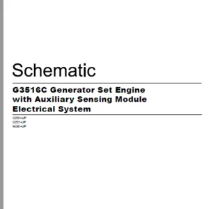 EN CAT Engine - Generator Set G3516C with Auxiliary Sensing Module Electrical System  Schematic Manual - PDF DOWNLOAD